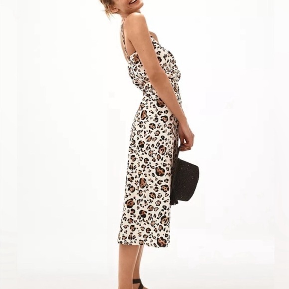 Anthropologie Corey Lynn Calter Leopard Print Arabella S Midi Dress Belted NWOT - Picture 4 of 12